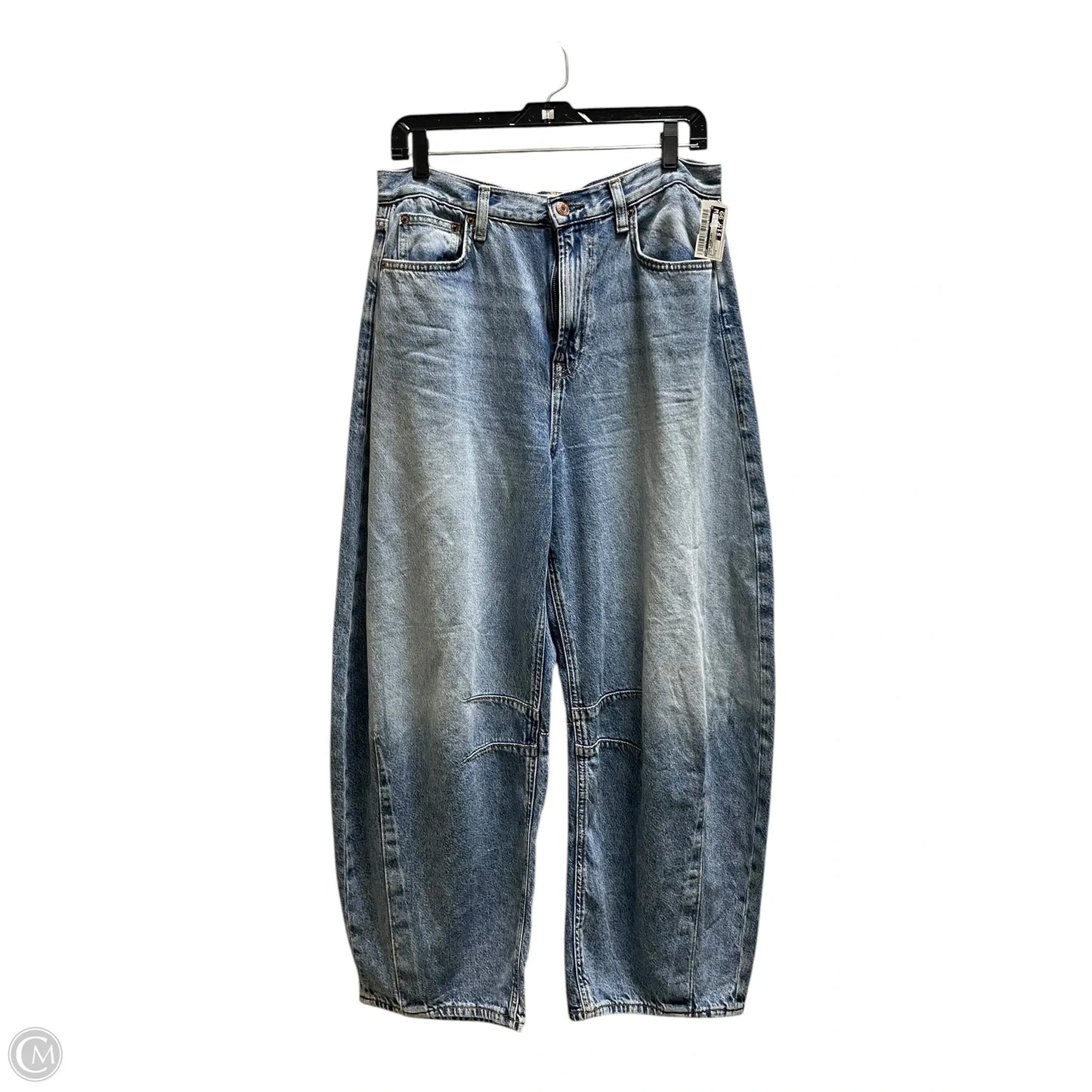 Jeans Wide Leg By Gap In Blue Denim, Size: 8