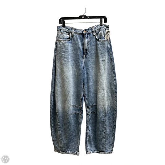 Jeans Wide Leg By Gap In Blue Denim, Size: 8