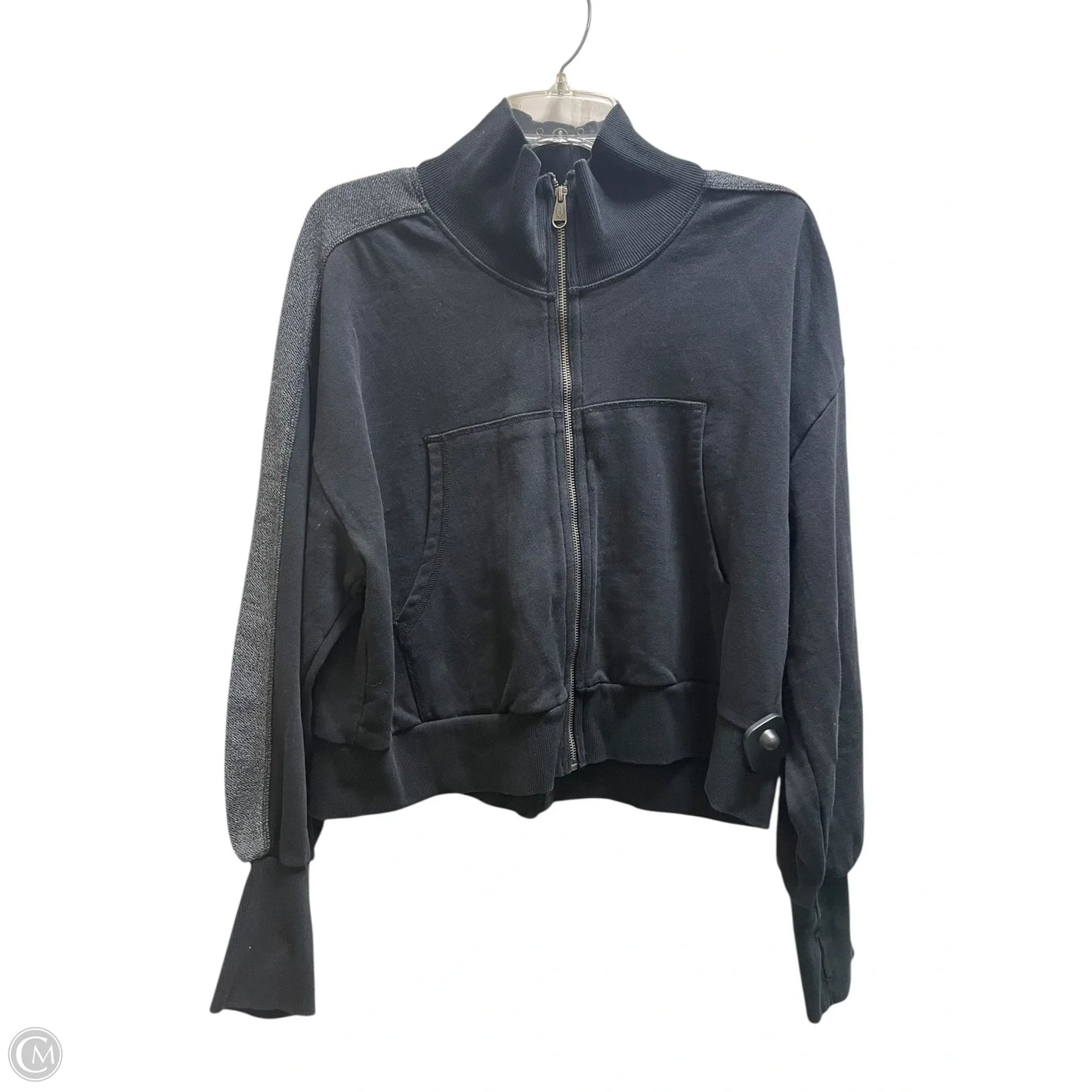 Sweatshirt Collar By Free People In Black, Size: M