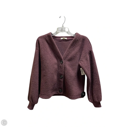 Cardigan By Madewell In Maroon, Size: Xs