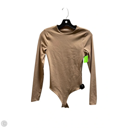 Top Long Sleeve By Abercrombie And Fitch In Brown, Size: Xs