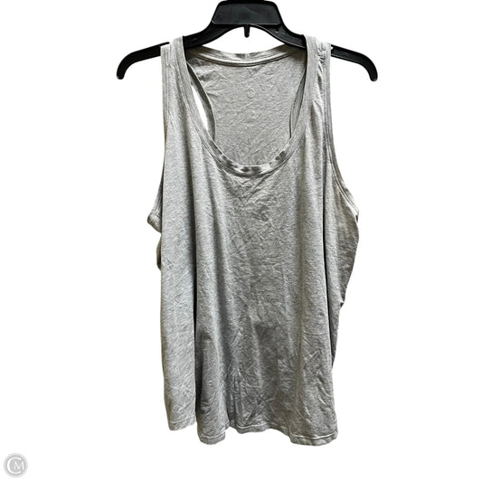 Athletic Tank Top By Lululemon In Grey, Size: L