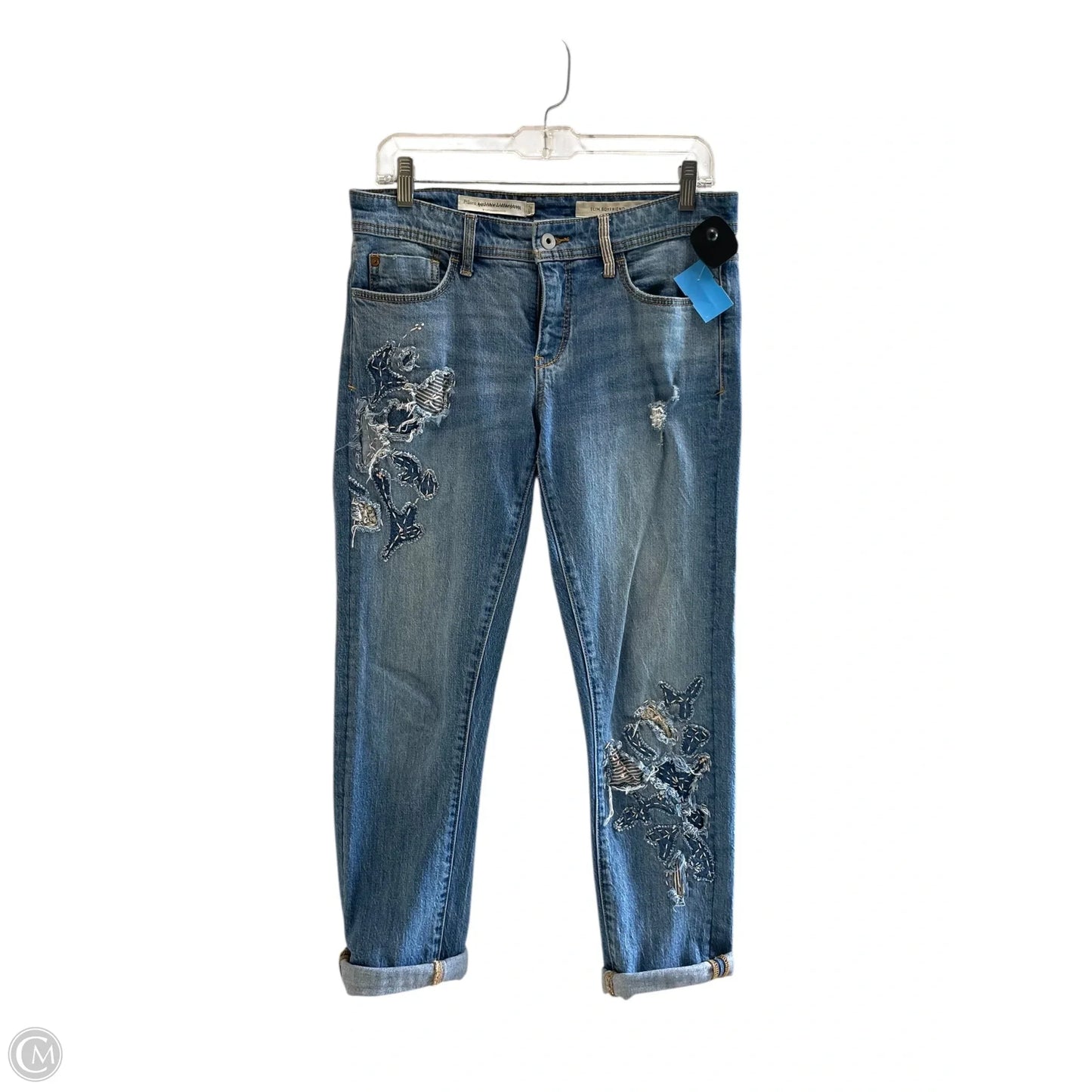 Jeans Straight By Pilcro In Blue Denim, Size: 2
