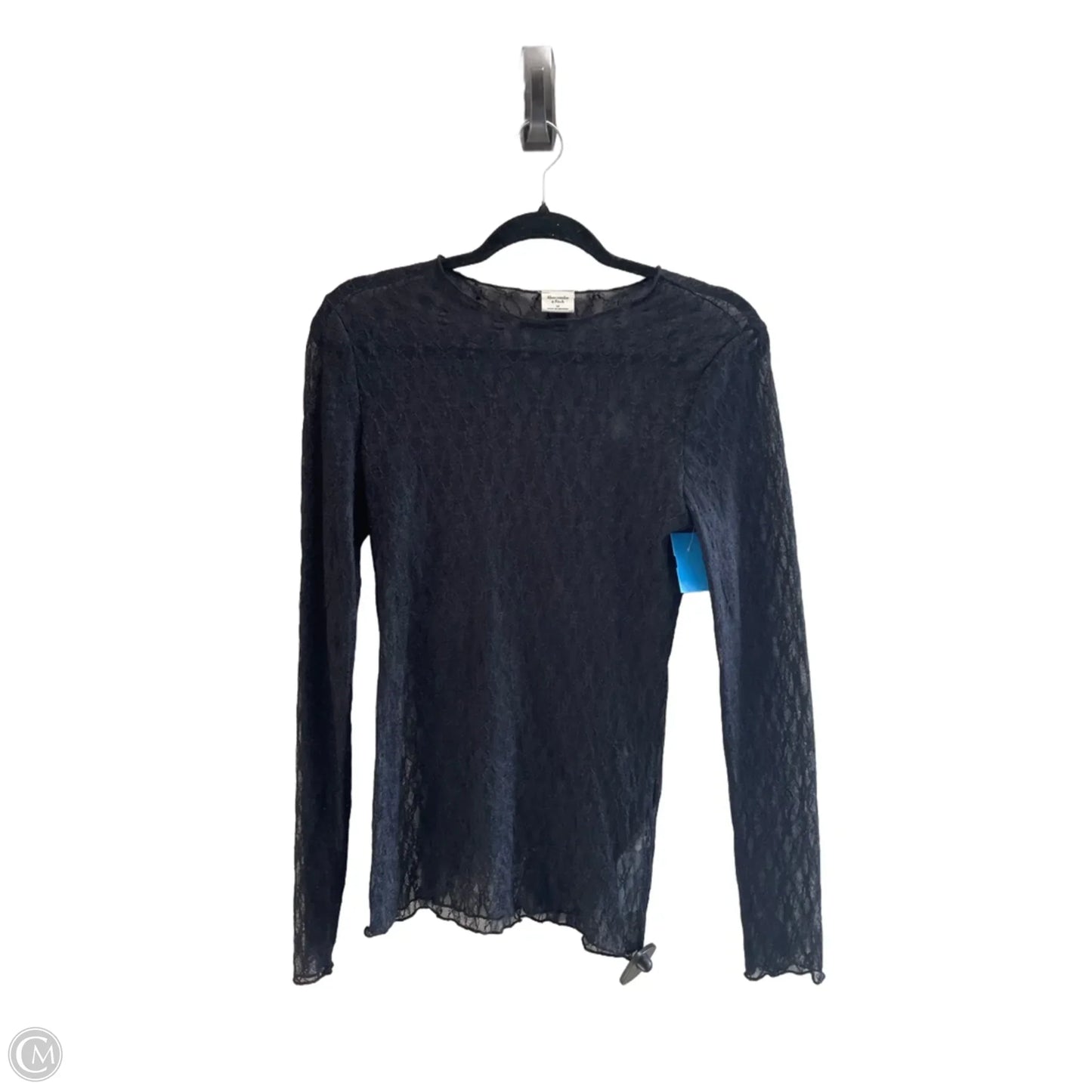 Top Long Sleeve By Abercrombie And Fitch In Black, Size: M