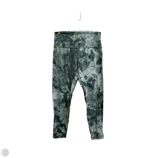 Athletic Leggings By Lululemon In Green, Size: 10