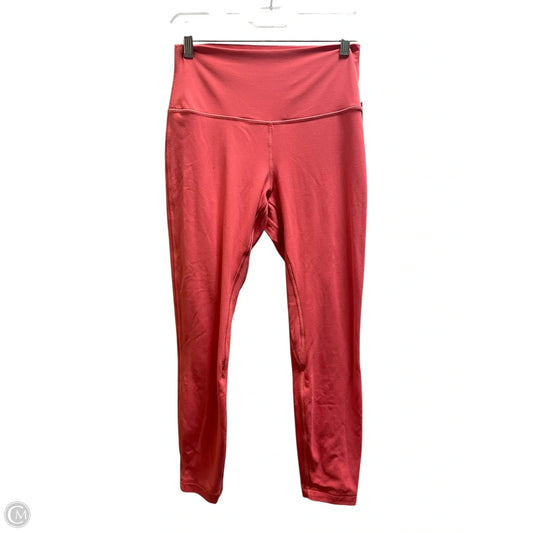 Athletic Leggings By Lululemon In Pink, Size: 8