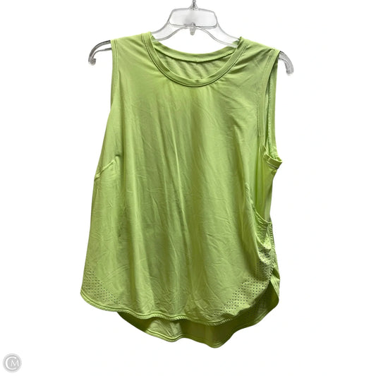 Athletic Tank Top By Lululemon In Green, Size: L