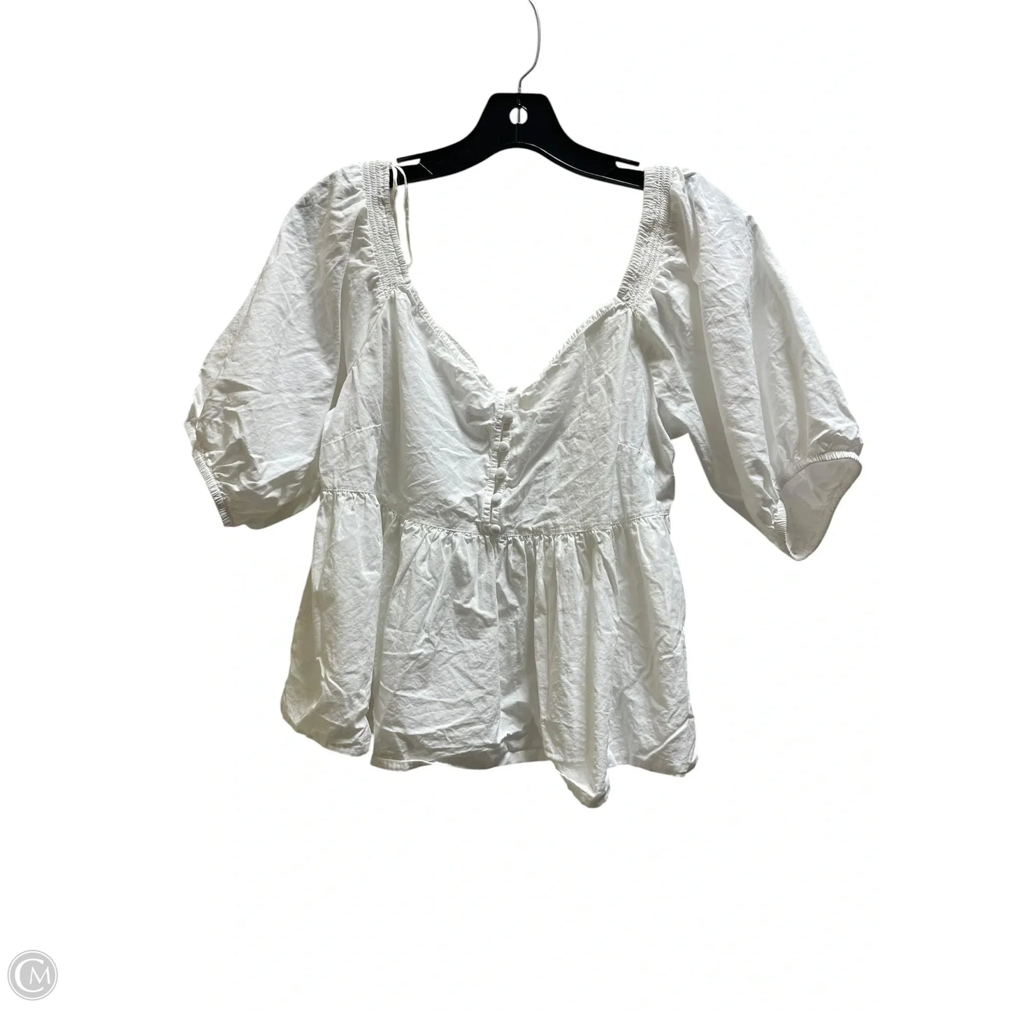 Top Short Sleeve By Free People In White, Size: L