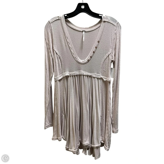 Top Long Sleeve By Free People In Pink, Size: S