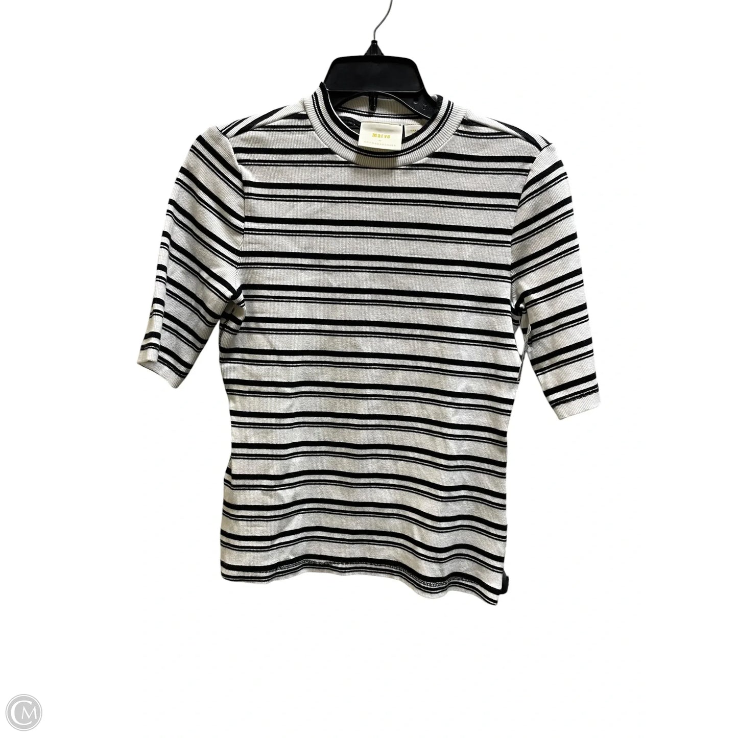 Top Short Sleeve By Maeve In Striped Pattern, Size: S