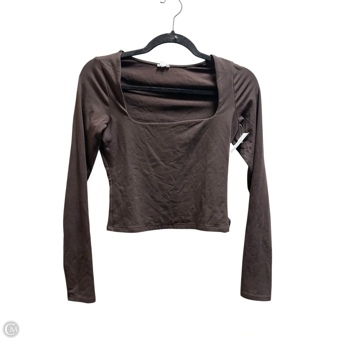Top Long Sleeve By Garage In Brown, Size: S