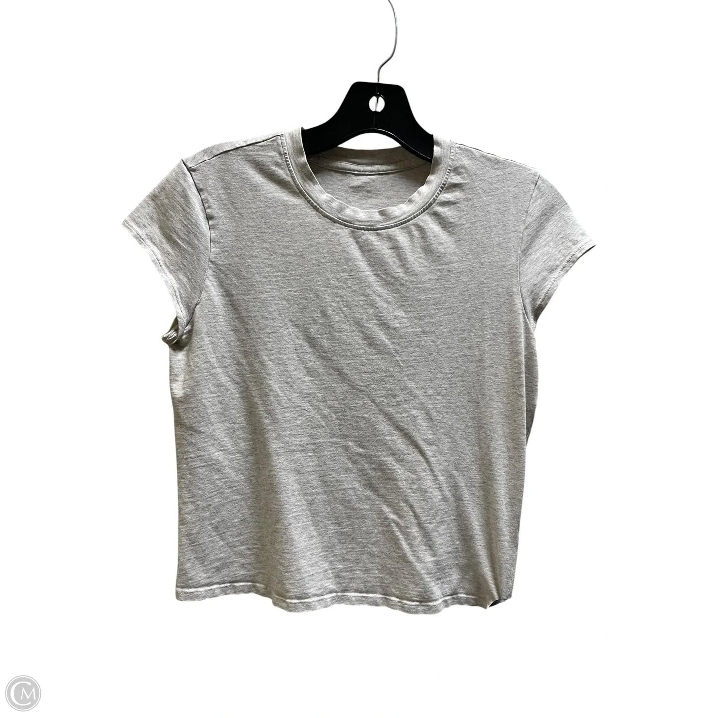 Top Short Sleeve By Lululemon In Tan, Size: S