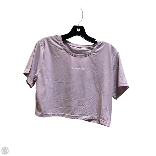 Top Short Sleeve By Alphalete In Purple, Size: M