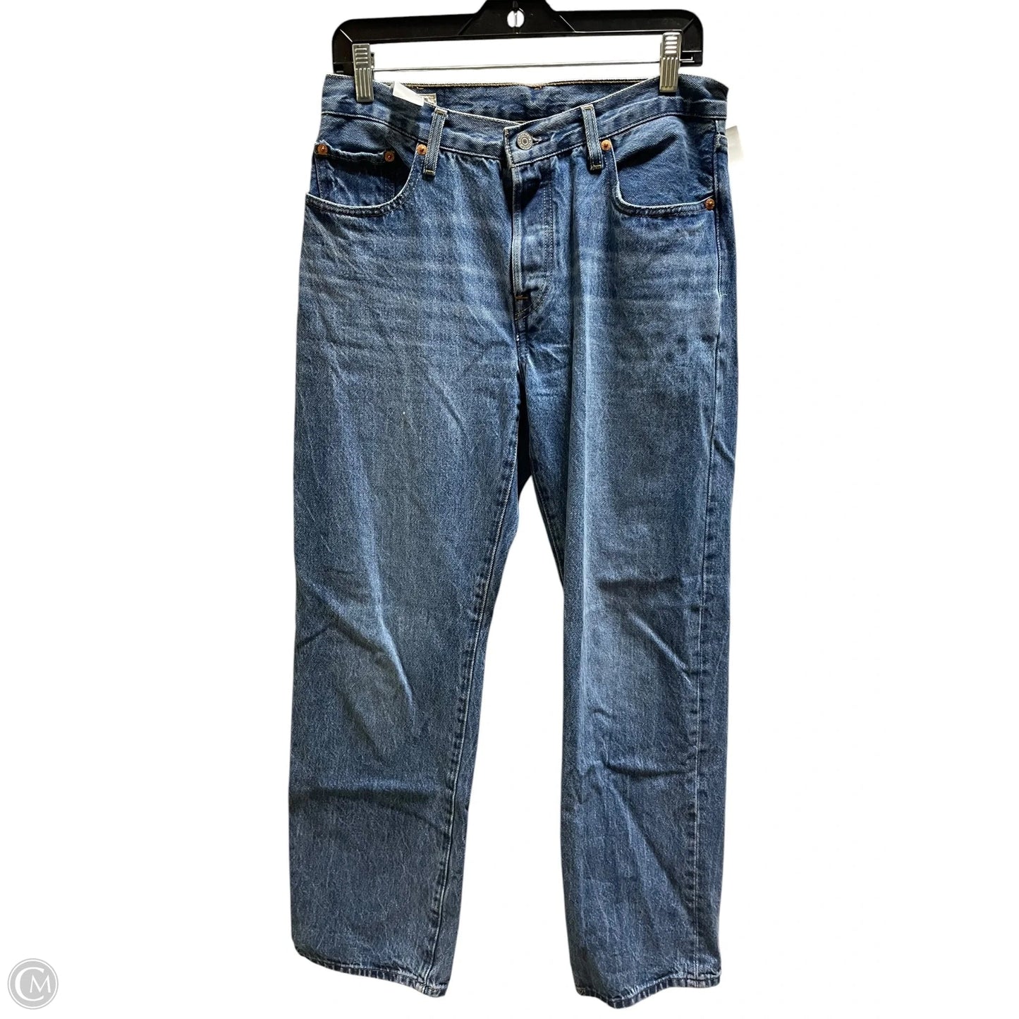 Jeans Straight By Levis In Blue Denim, Size: 6