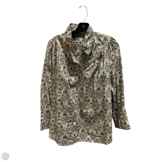 Top Long Sleeve Designer By Tuckernuck In Tan, Size: Xl