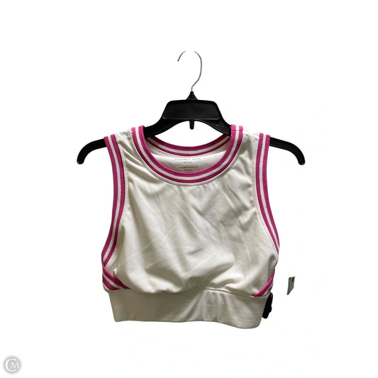 Athletic Bra By Clothes Mentor In White, Size: M