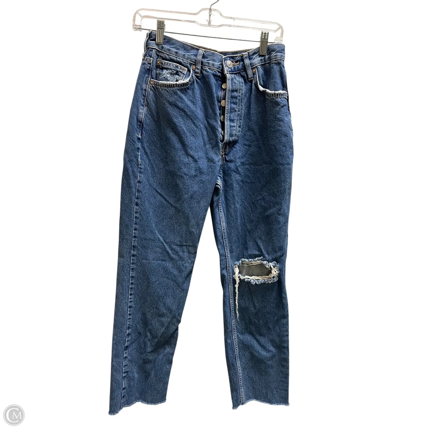 Jeans Boyfriend By Free People In Blue Denim, Size: 4