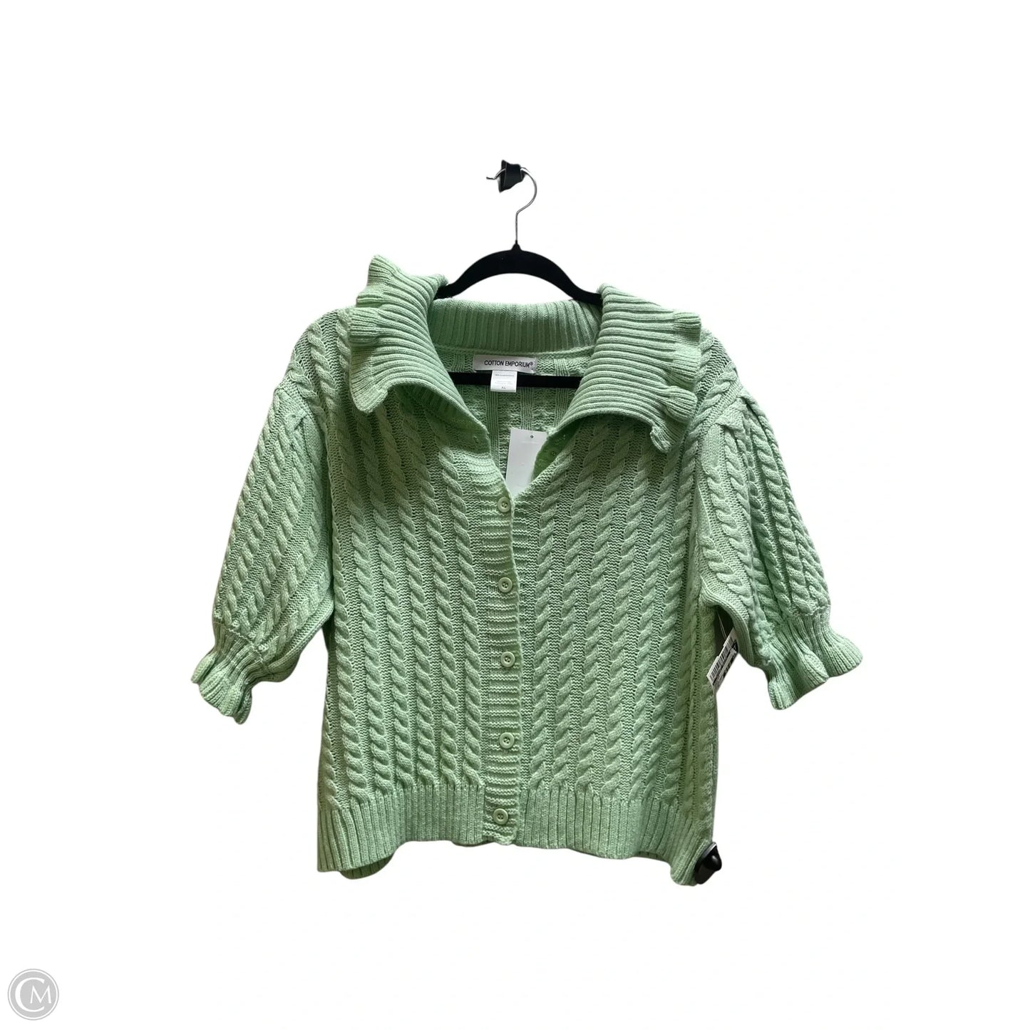 Sweater By Clothes Mentor In Green, Size: Xl