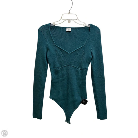 Top Long Sleeve By Abercrombie And Fitch In Green, Size: M