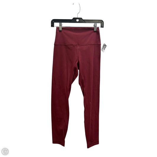 Athletic Leggings By Hawthorn In Maroon, Size: S