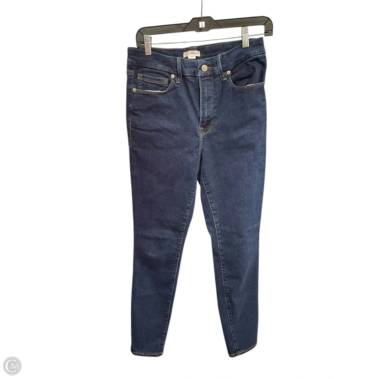Jeans Skinny By Good American In Blue Denim, Size: 6