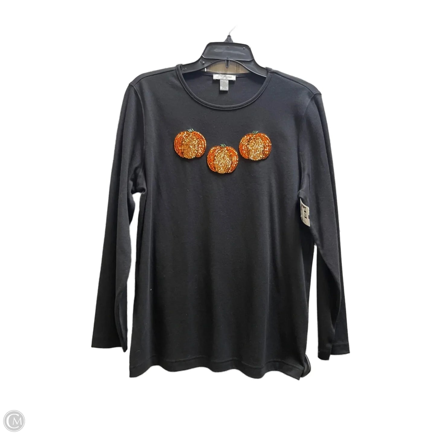 Top Long Sleeve By Clothes Mentor In Black, Size: L