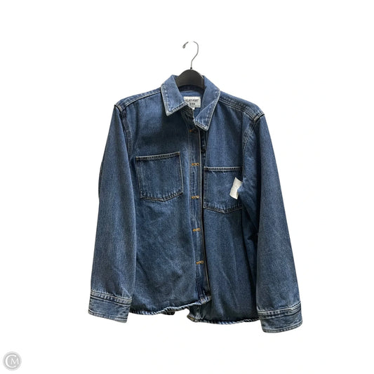 Jacket Other By Velvet In Blue Denim, Size: L