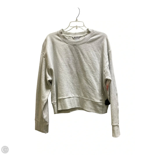 Athletic Sweatshirt Crewneck By Athleta In Ivory, Size: L