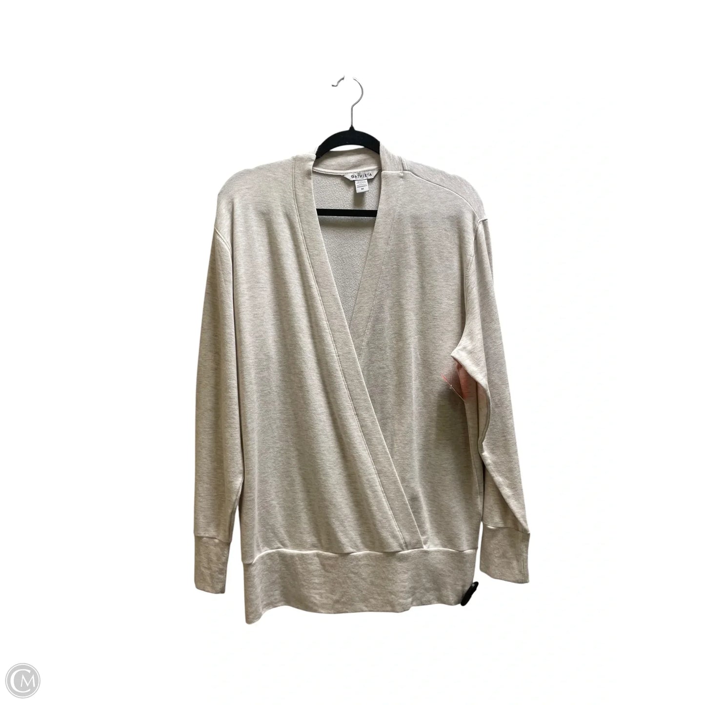 Top Long Sleeve By Athleta In Grey, Size: M