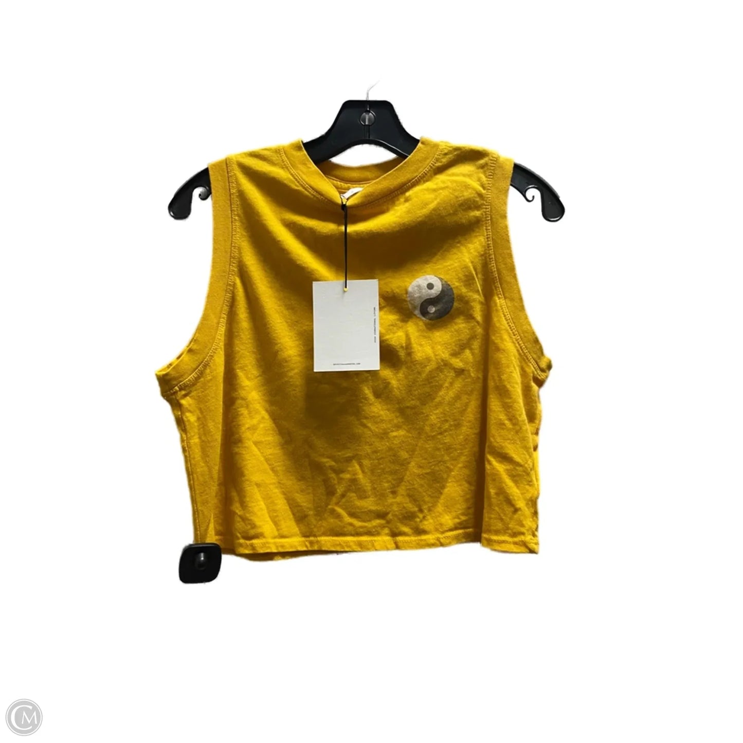 Top Sleeveless By Spiritual Gangster In Yellow, Size: S