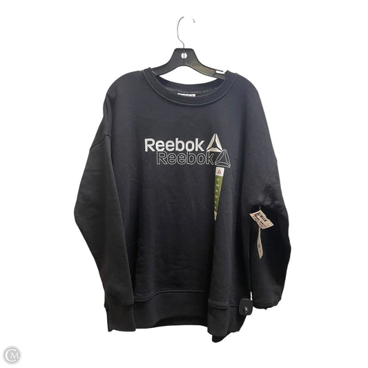 Sweatshirt Crewneck By Reebok In Black, Size: Xl
