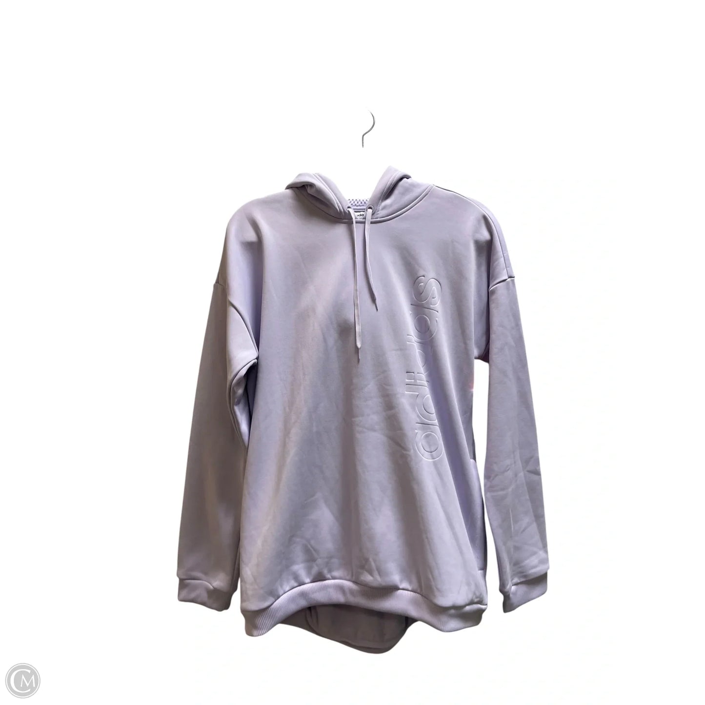 Sweatshirt Hoodie By Adidas In Purple, Size: M