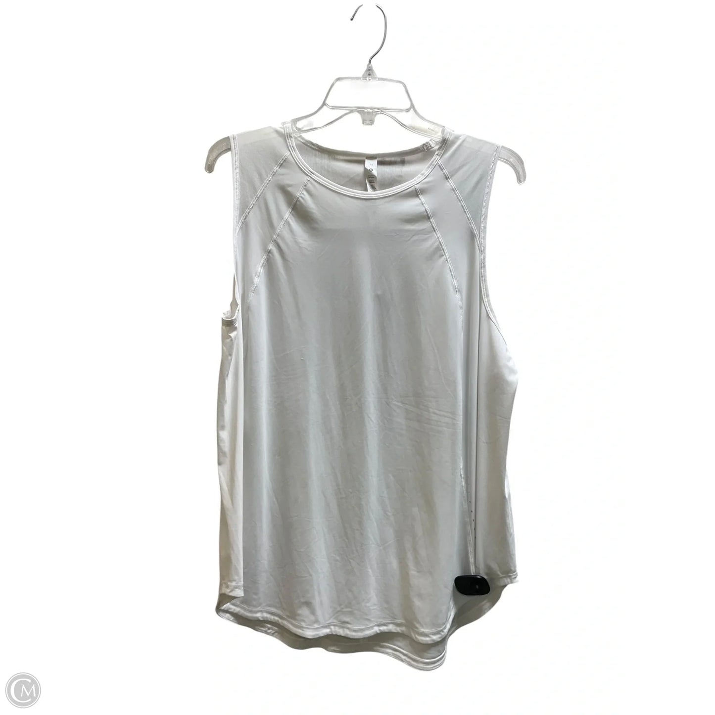Athletic Tank Top By Lululemon In White, Size: 14