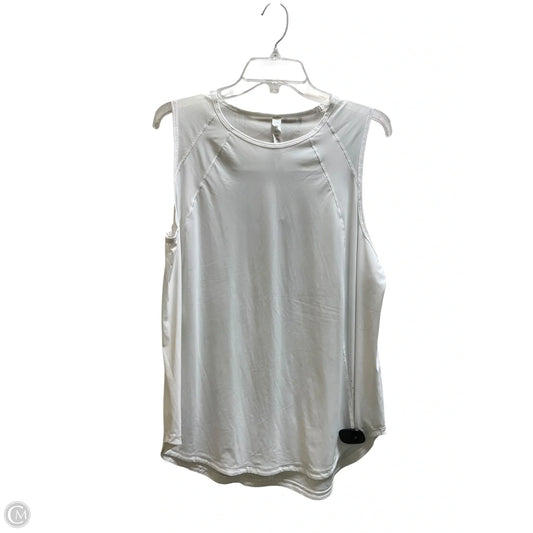 Athletic Tank Top By Lululemon In White, Size: 14