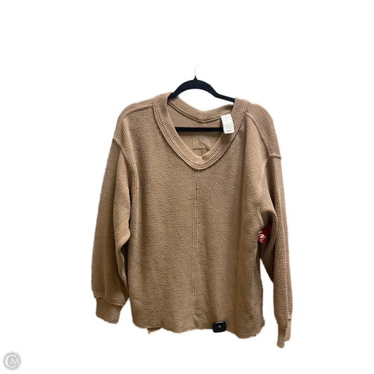 Sweatshirt Crewneck By Aerie In Brown, Size: Xs