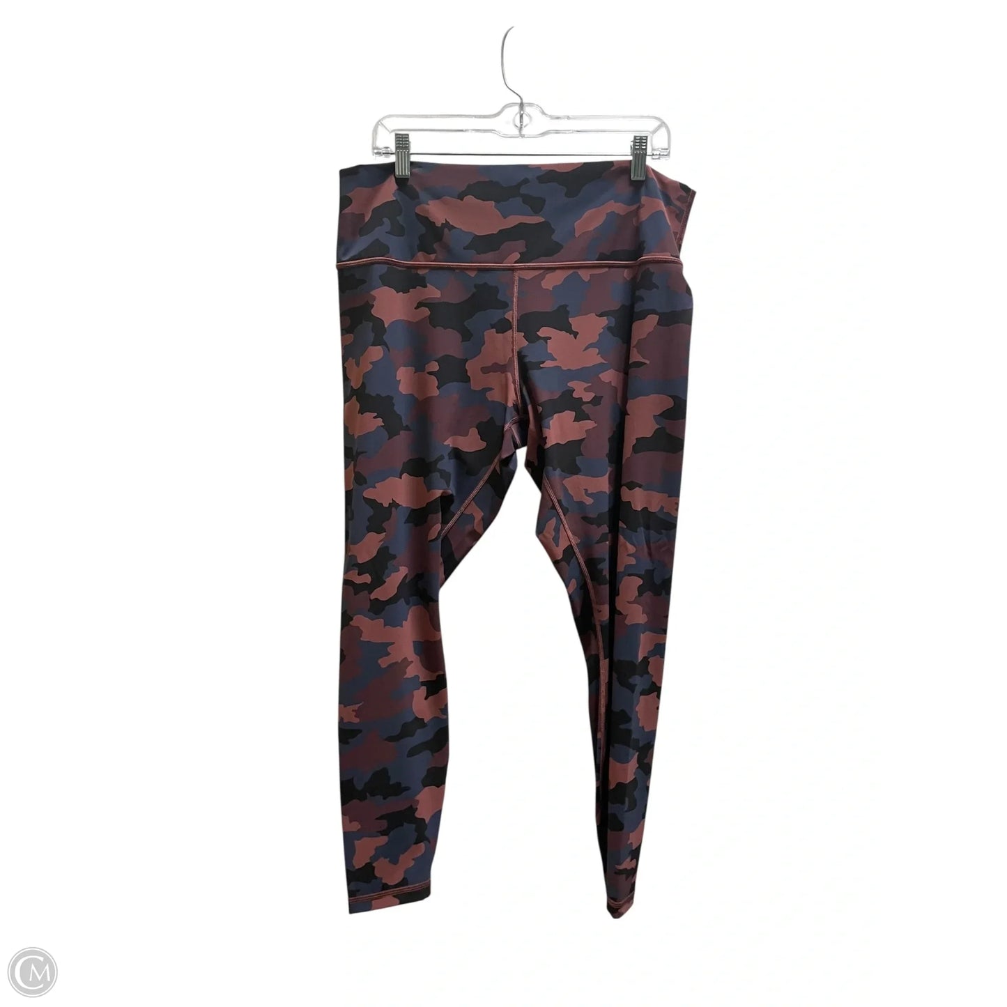 Athletic Leggings By Lululemon In Red, Size: 18