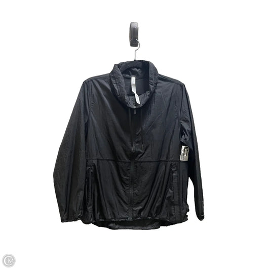 Athletic Jacket By Lululemon In Black, Size: 6