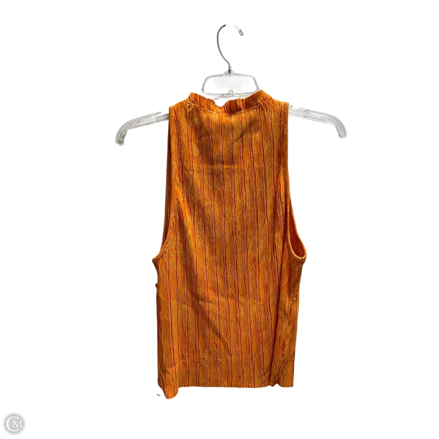 Top Sleeveless By Zara In Orange, Size: M