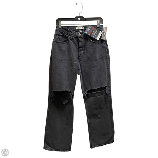Jeans Straight By Abercrombie And Fitch In Black, Size: 2