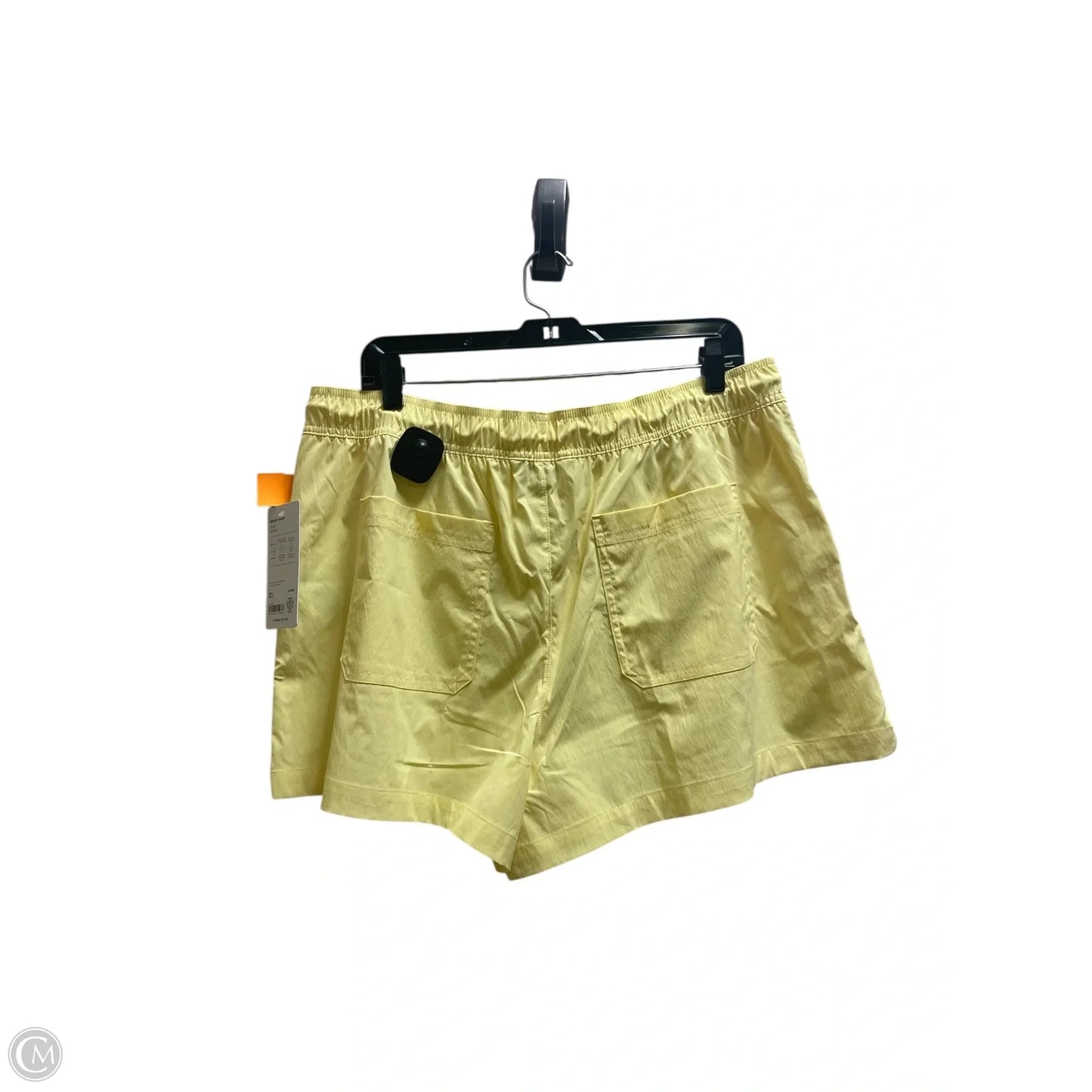 Athletic Shorts By Athleta In Yellow, Size: Xl