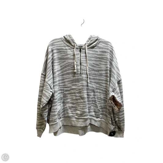 Sweatshirt Hoodie By American Eagle In Grey, Size: L