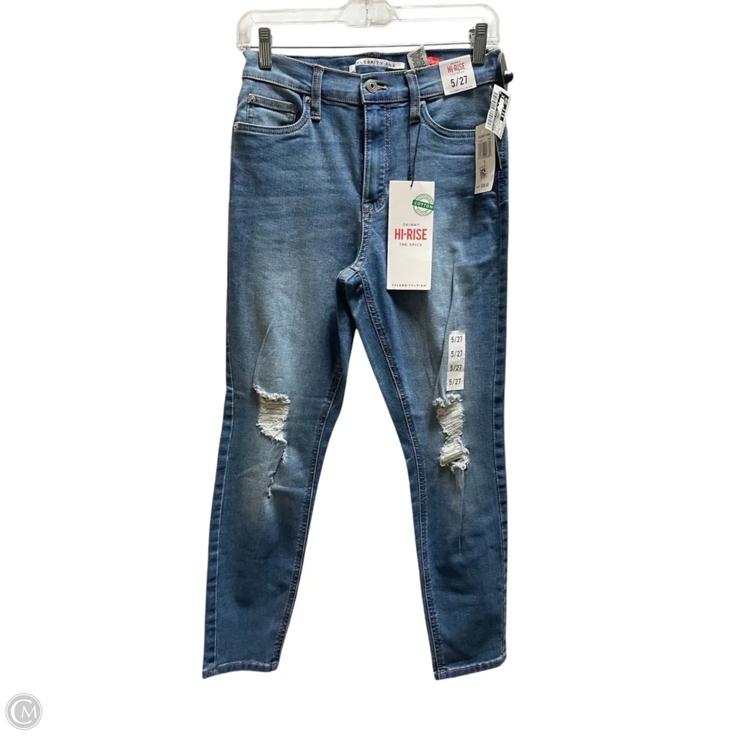 Jeans Skinny By Celebrity Pink In Blue Denim, Size: 4