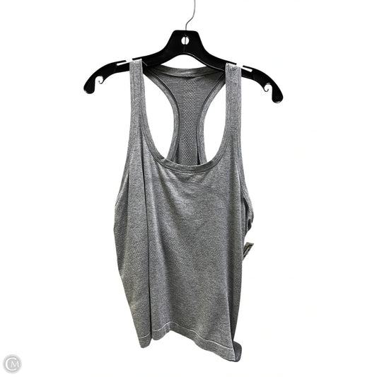Athletic Tank Top By Lululemon In Grey, Size: M