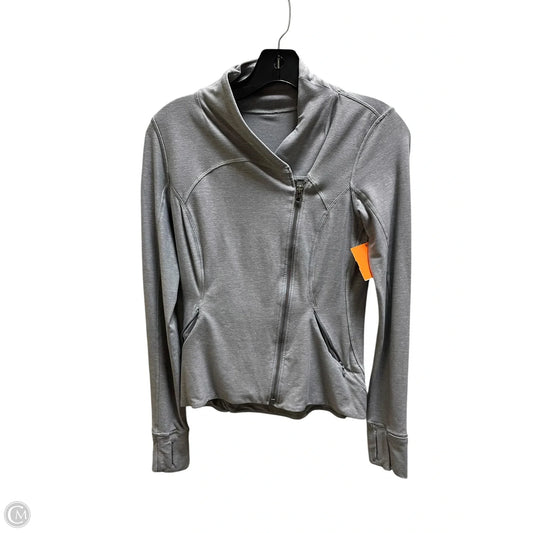 Athletic Jacket By Lululemon In Grey, Size: S