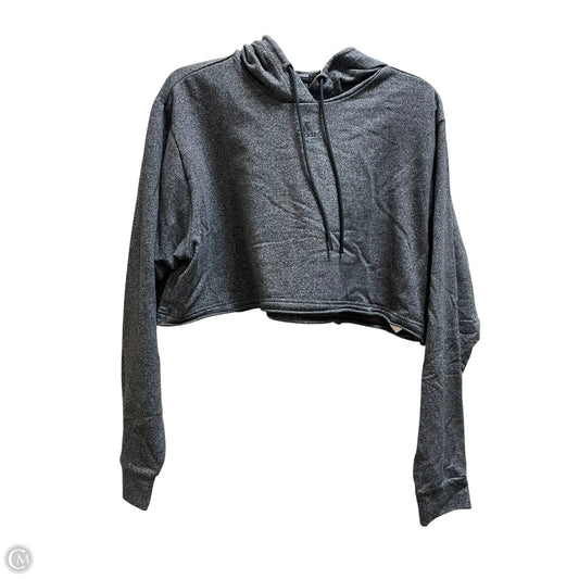 Sweatshirt Hoodie By Adidas In Grey, Size: M