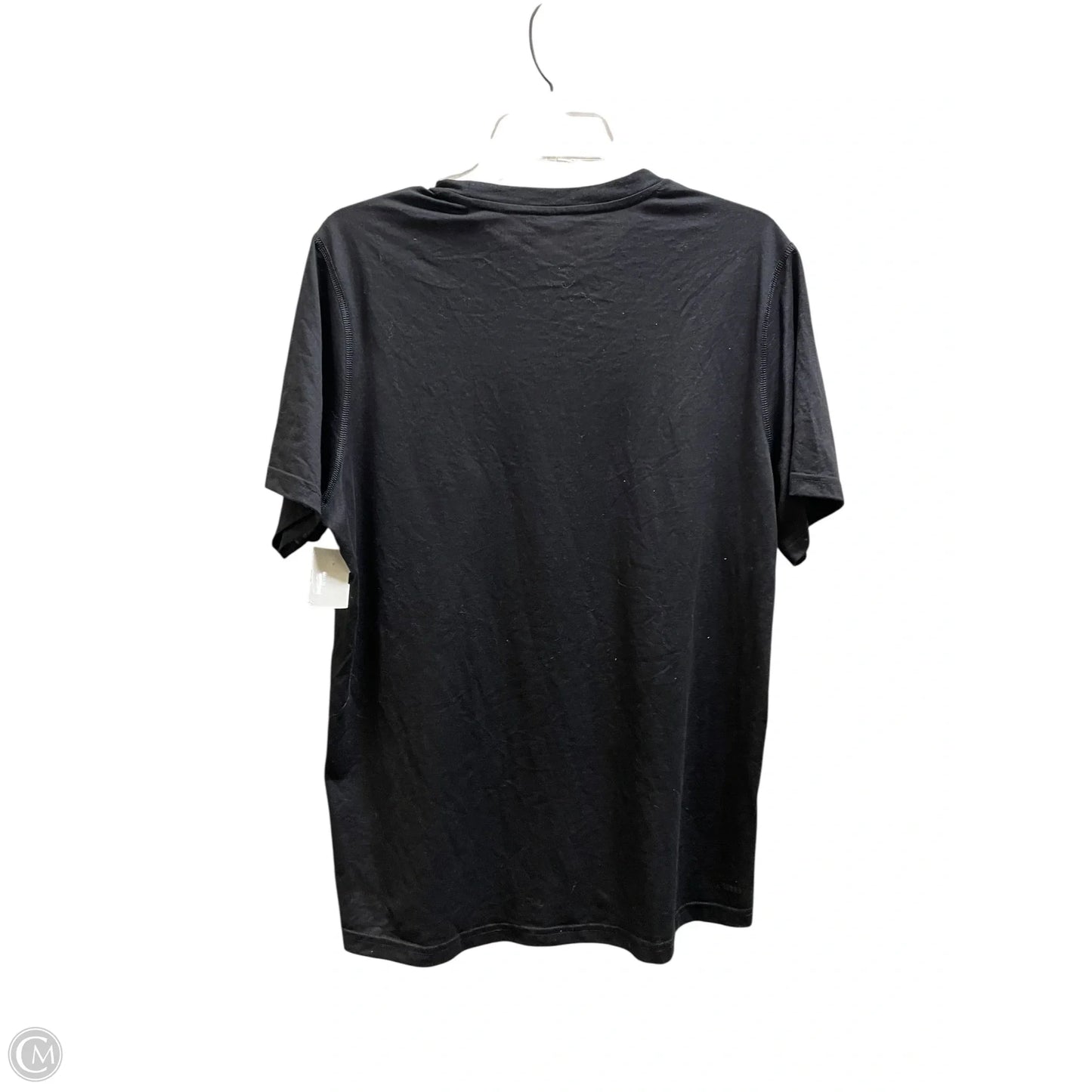 Athletic Top Short Sleeve By Adidas In Black, Size: M