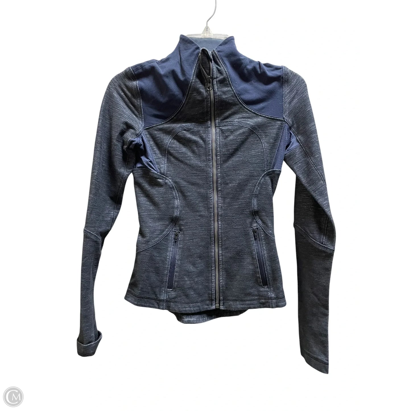Athletic Jacket By Lululemon In Blue, Size: 2