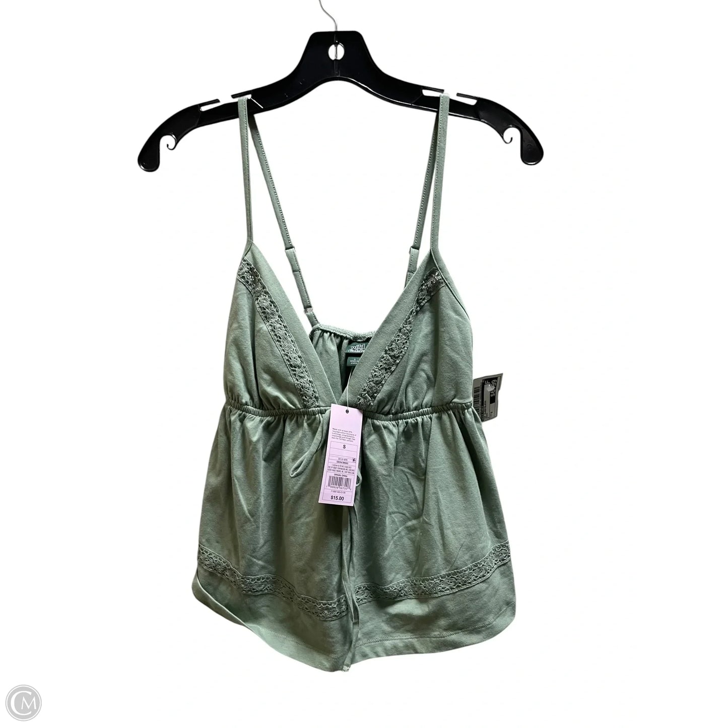 Top Sleeveless By Wild Fable In Green, Size: S