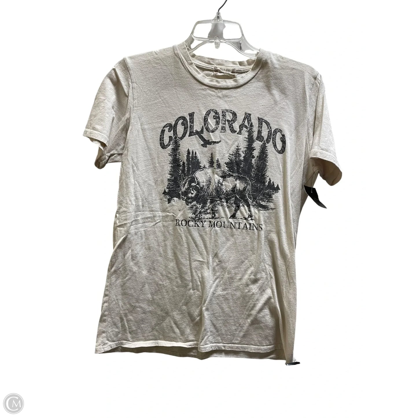 Top Short Sleeve By Altard State In Tan, Size: M