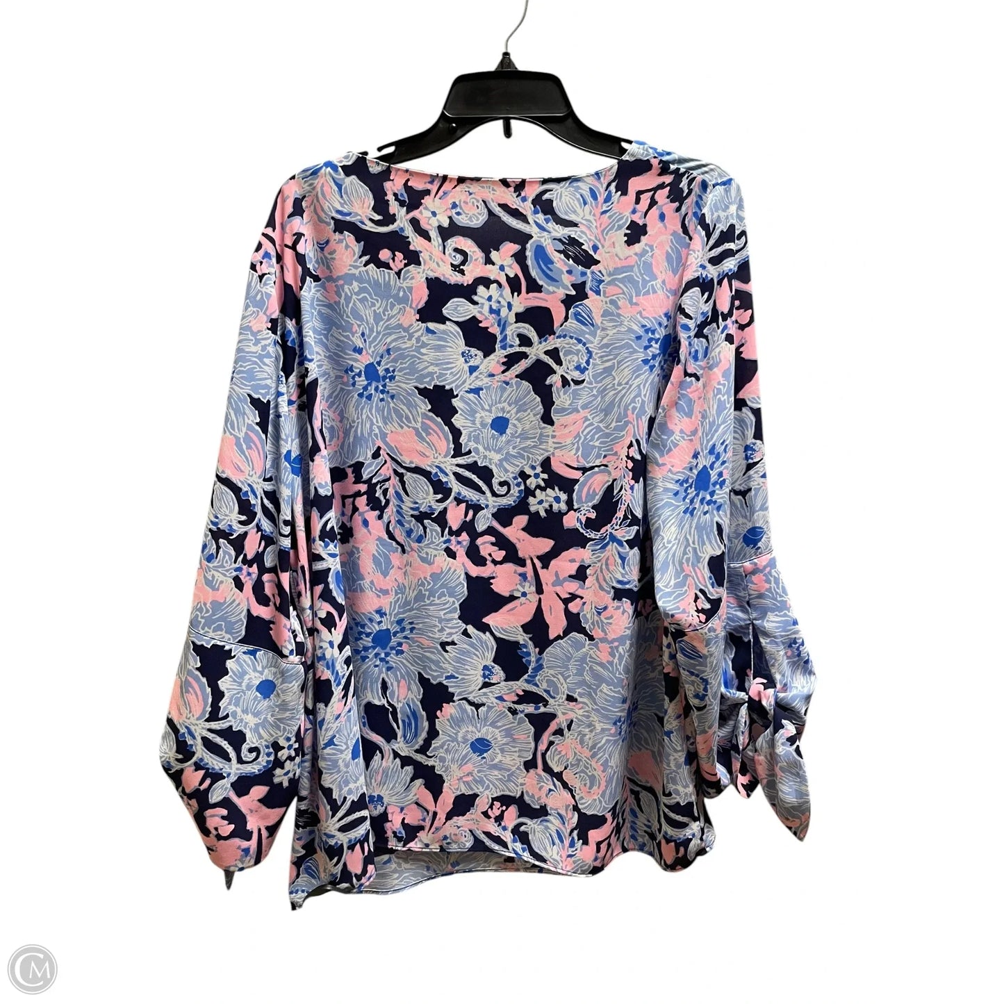 Top Long Sleeve Designer By Lilly Pulitzer In Blue, Size: Xl